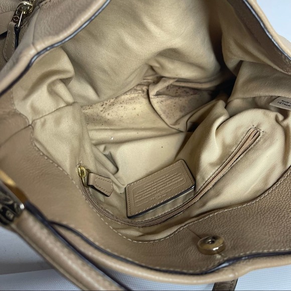 Coach Pebbled Leather Three Compartment Phoebe Tote Shoulder Bag - Picture 5 of 16